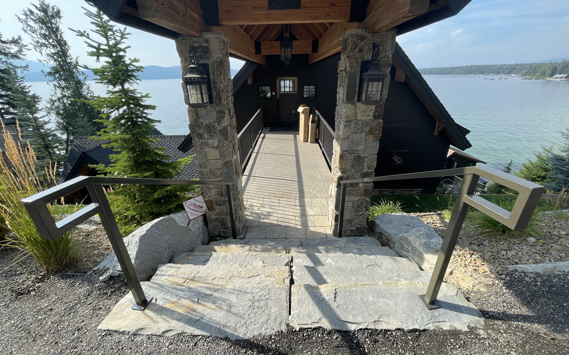 Existing stone stair field condition